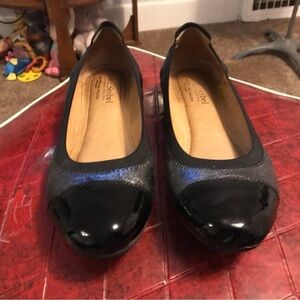 Josef Siegel Pippa Black Leather Flat Slip On